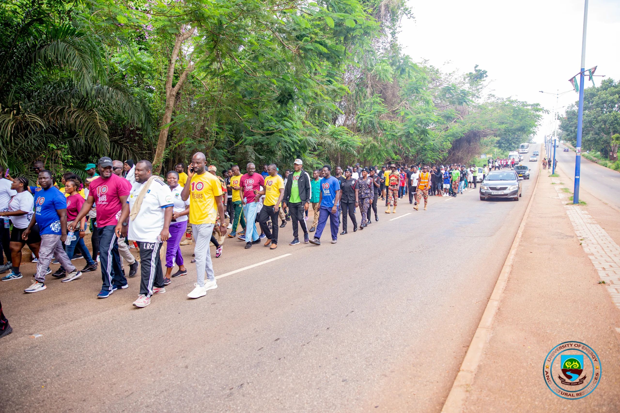 UENR Embarks on 2nd Health Walk Ahead of 10th Anniversary Grand Durbar and 7th Congregation , University of Energy and Natural Resources - Sunyani