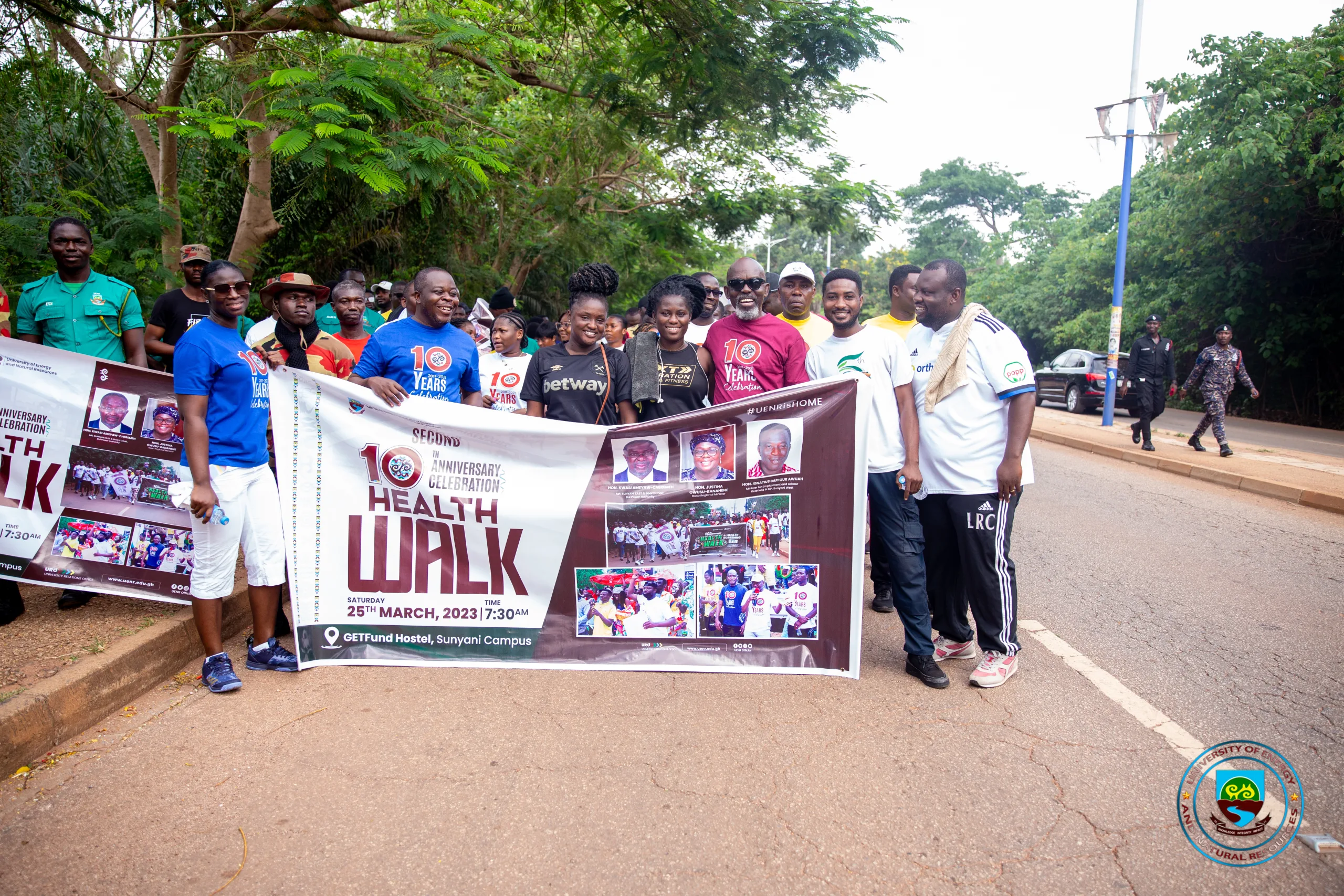 UENR Embarks on 2nd Health Walk Ahead of 10th Anniversary Grand Durbar and 7th Congregation , University of Energy and Natural Resources - Sunyani