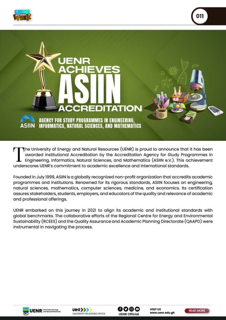UENR THIS WEEK APRIL 2ND 202511