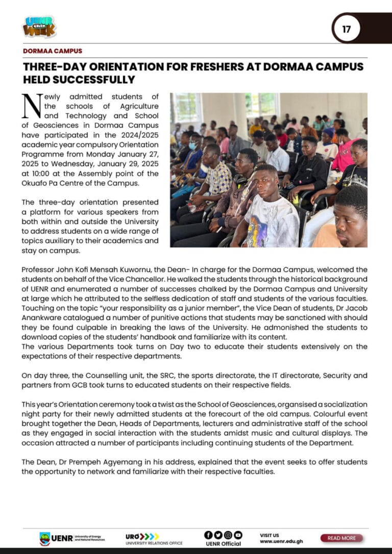 UENR THIS WEEK FEB 28, 202517