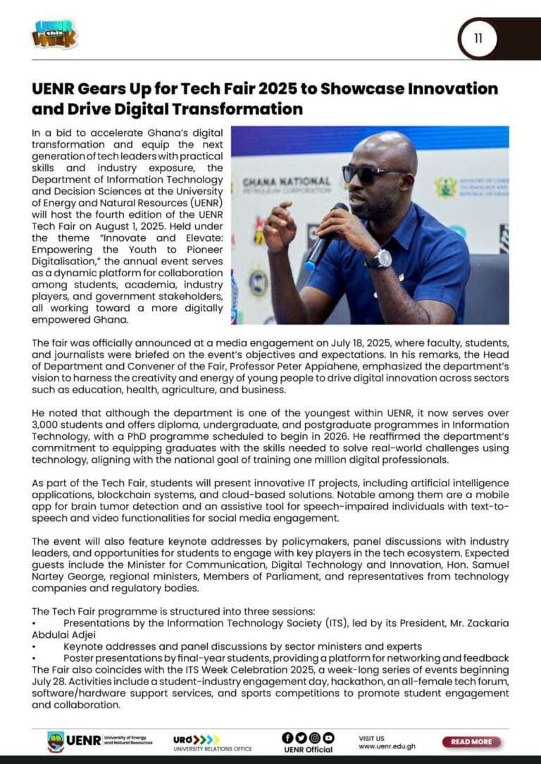 UENR THIS WEEK July 25, 202511