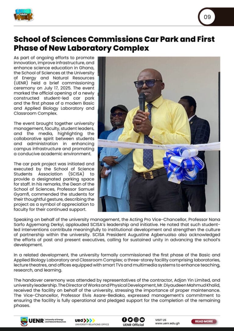 UENR THIS WEEK July 25, 20259