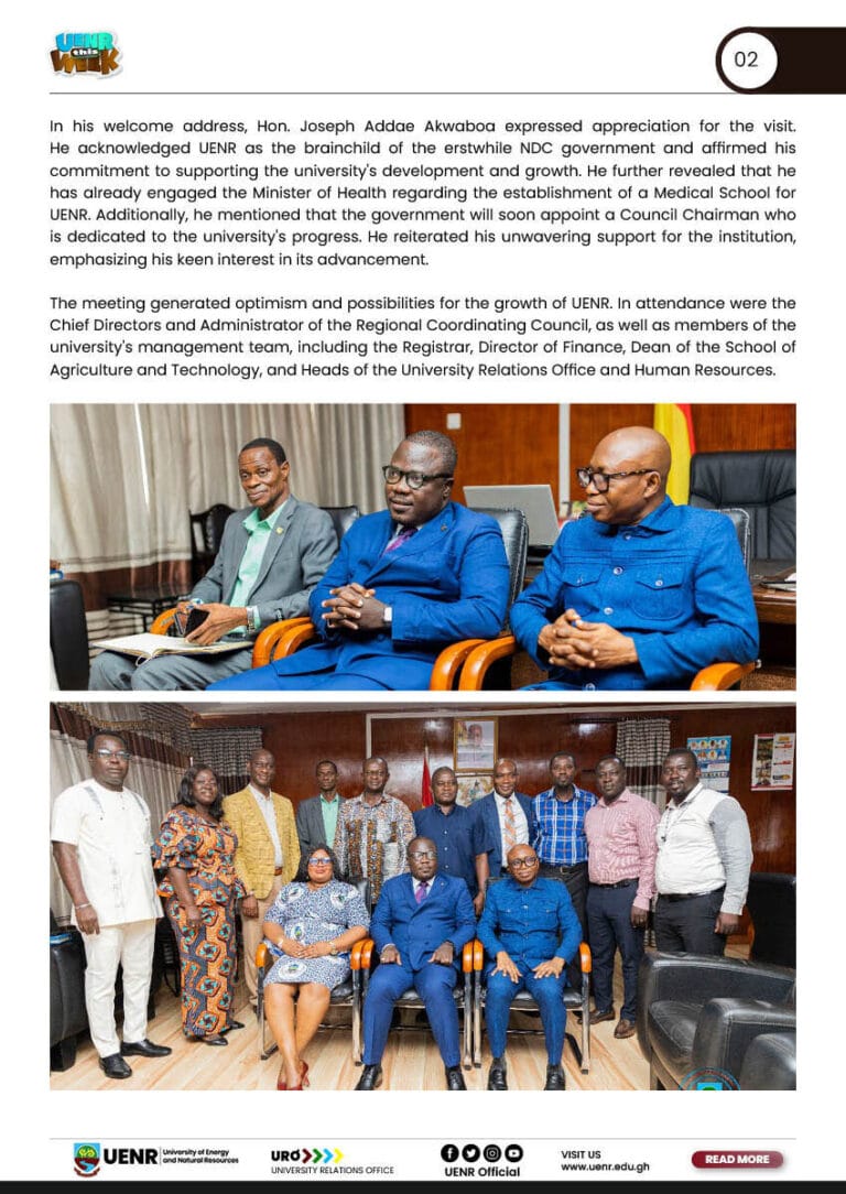 UENR THIS WEEK MAR 21, 20252