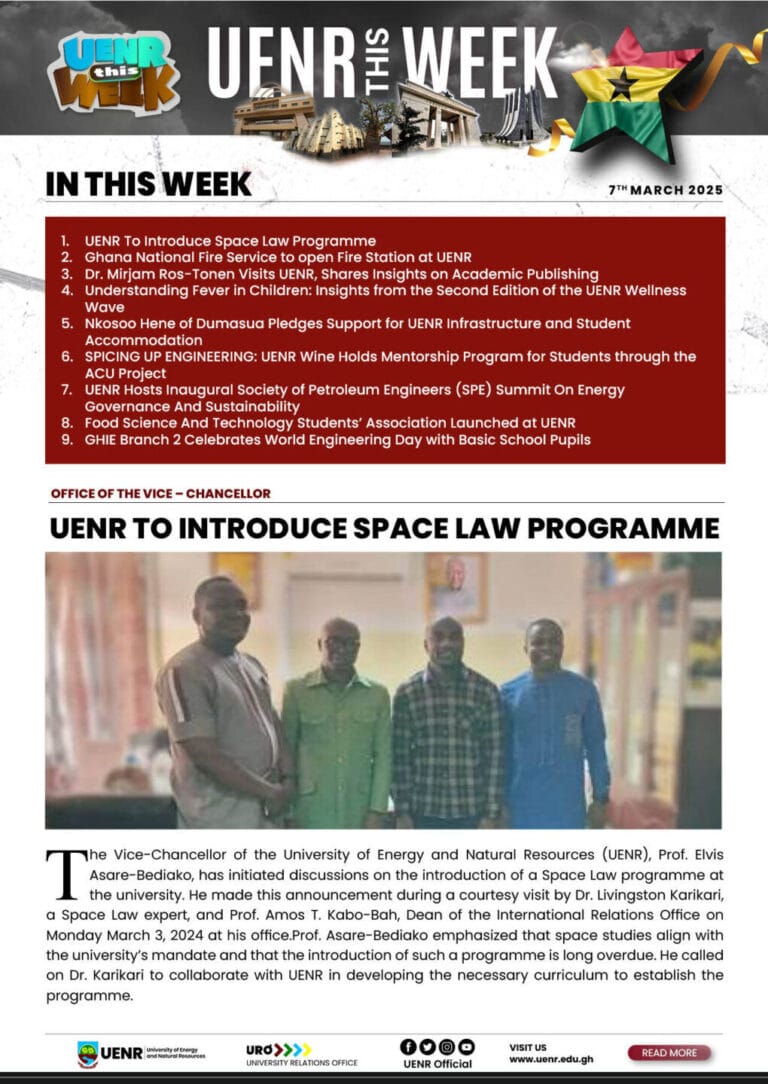 UENR THIS WEEK MARCH 7, 2025