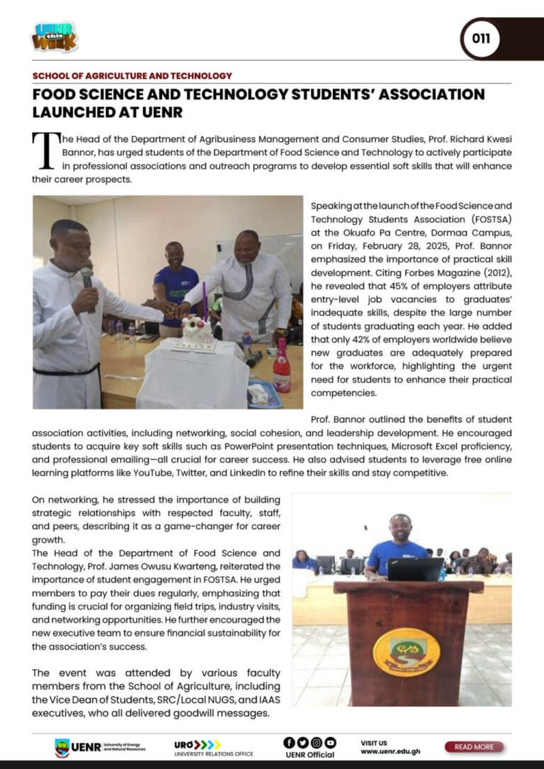UENR THIS WEEK MARCH 7, 202511