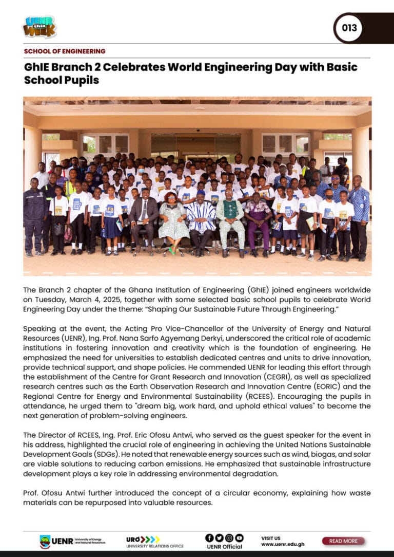 UENR THIS WEEK MARCH 7, 202513