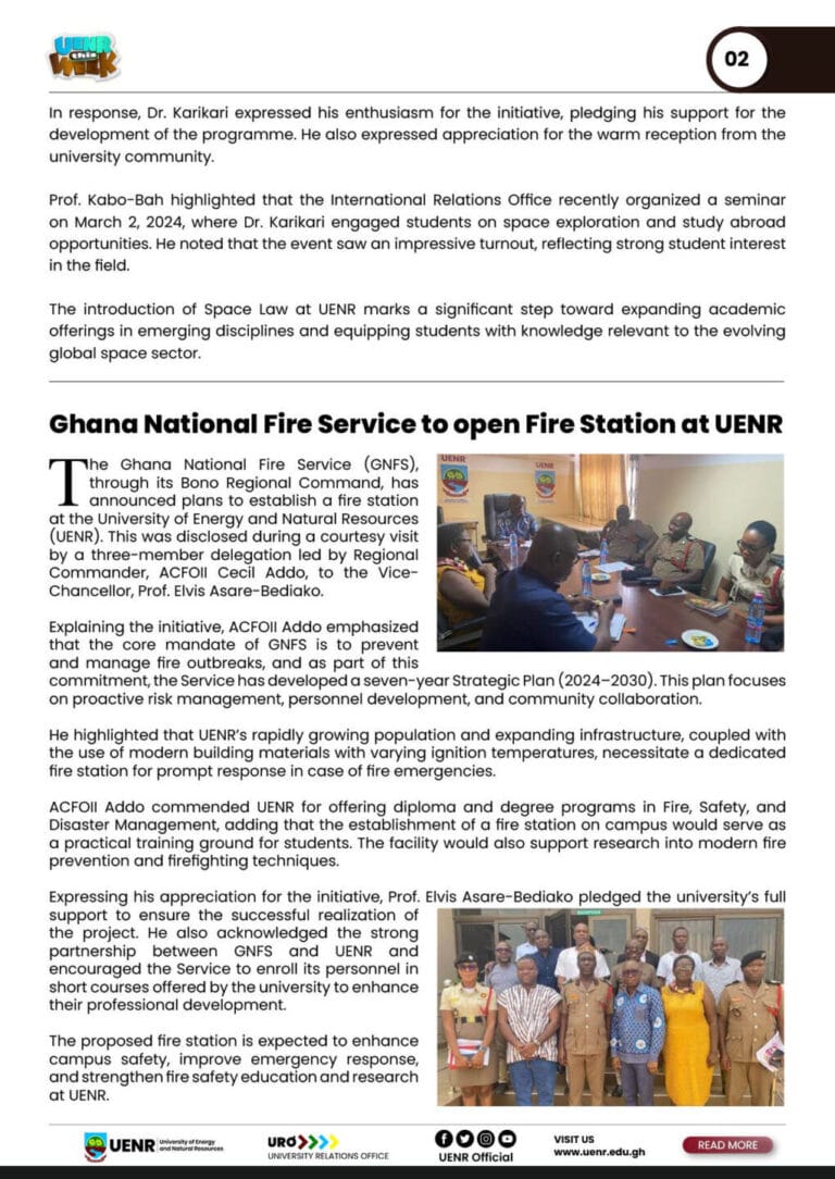 UENR THIS WEEK MARCH 7, 20252