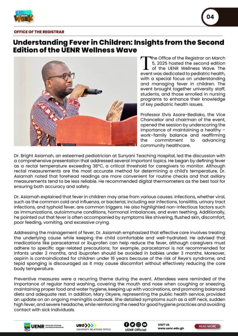 UENR THIS WEEK MARCH 7, 20254