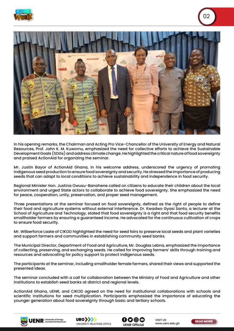 UENR THIS WEEK 7TH JUNE 20242