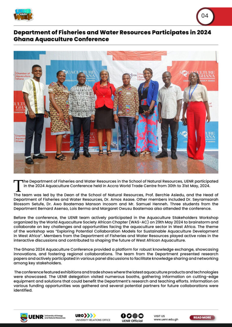 UENR THIS WEEK 7TH JUNE 20244