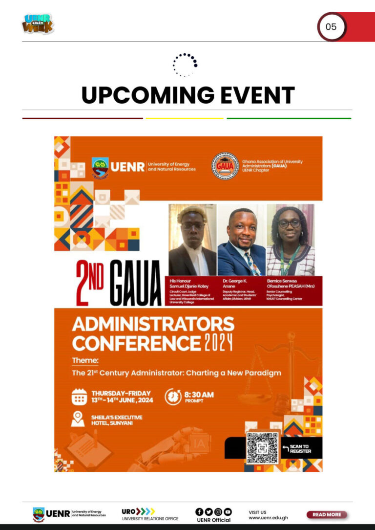 UENR THIS WEEK 7TH JUNE 20245
