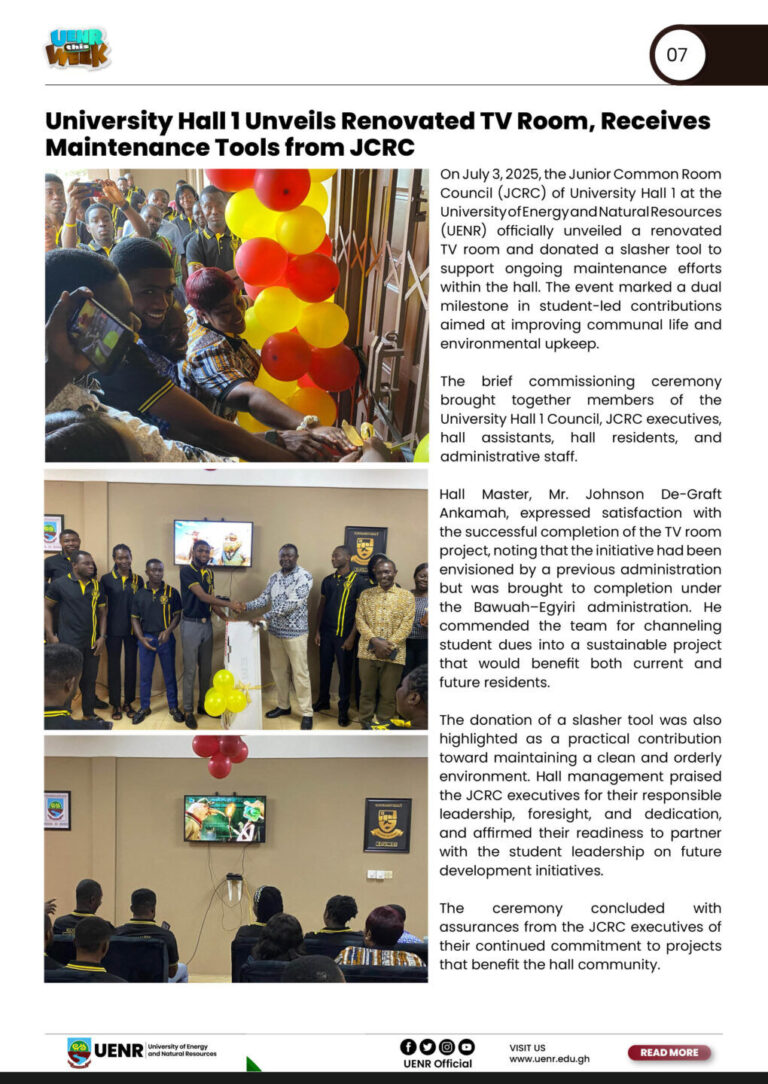 UENR THIS WEEK JULY 11, 20257