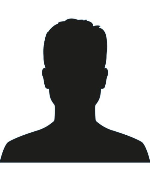 Man avatar profile. Male face silhouette or icon isolated on white background. Vector illustration.